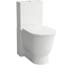 LAUFEN The new classic Stand-WC-Kombination H8248587570001 37x70cm, spülrandlos, weiß matt