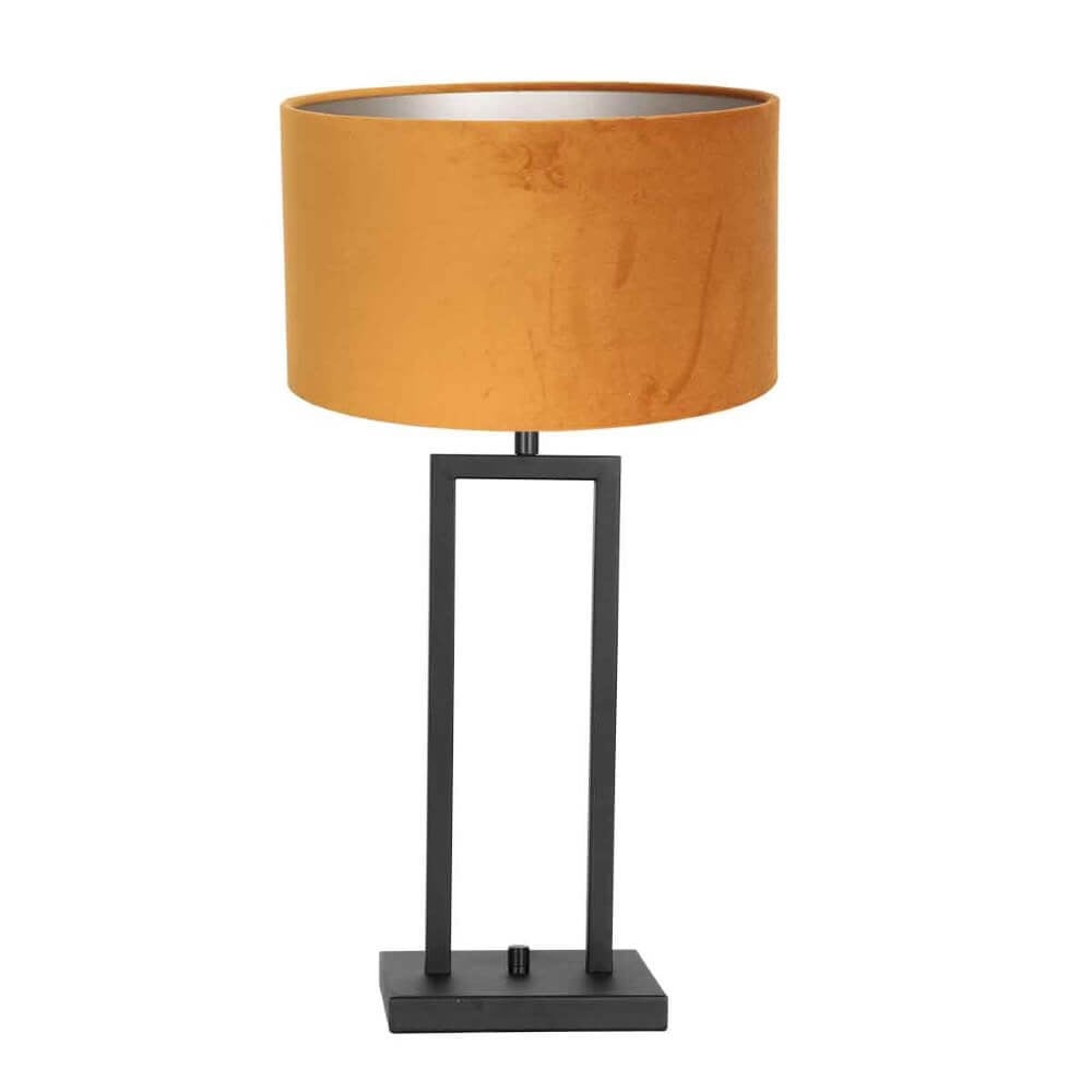 Steinhauer Stanger tafellamp zwart met goud - 8214ZW