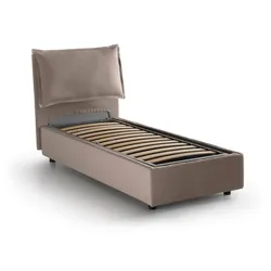 Alto - Einzelbett, Taupegrau, abnehmbar, Made in Italy