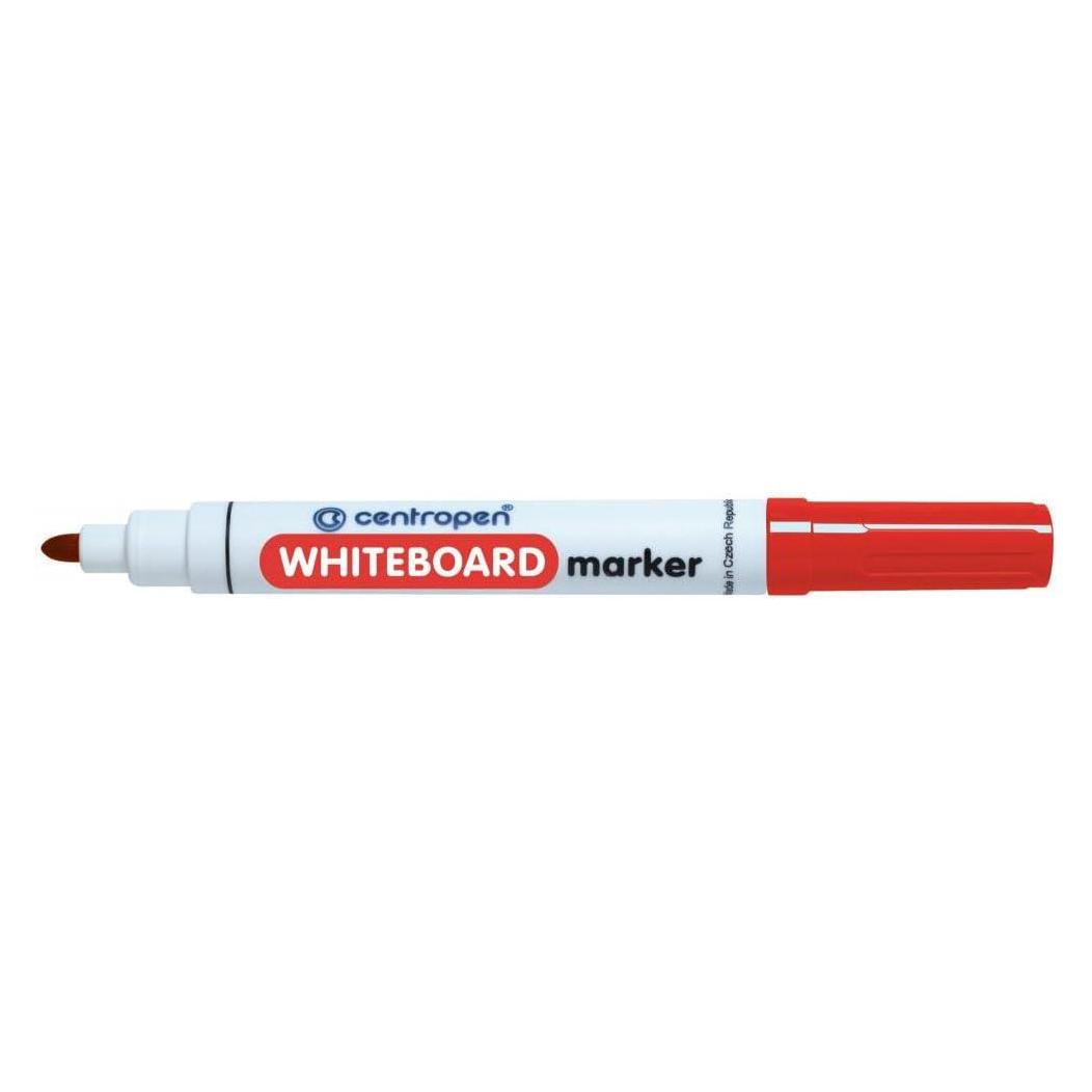 Centropen White Board Marker B/Tip Red (10x) (5 8559 9704)