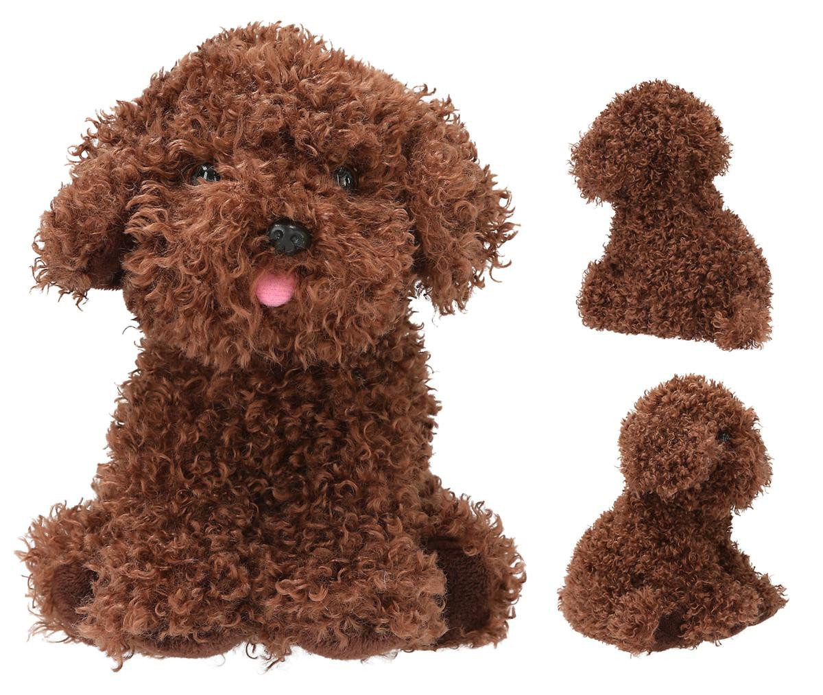 TOPModel knuffelhond Cody, donkerbruin, 16 cm, pluche
