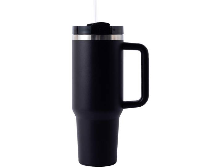 Thermobecher - Farbe: schwarz - Material: Edelstahl - 707