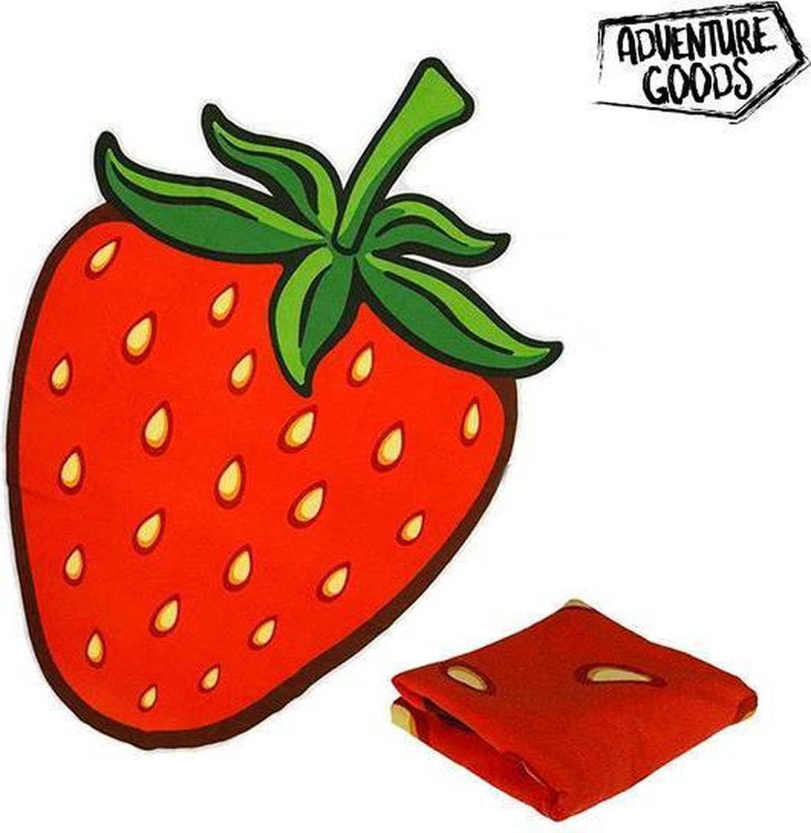 Adventure Goods Stranddoek Strawberry voor volwassenen