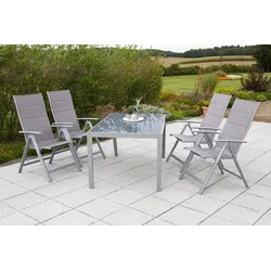 Gartentisch Aluminium/Glas L: 150 cm