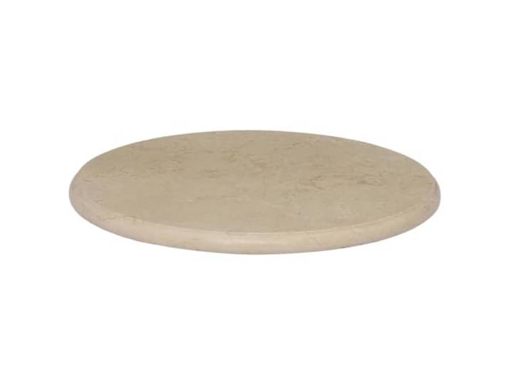 vidaXL Tischplatte Creme Ø50x2,5 cm Marmor