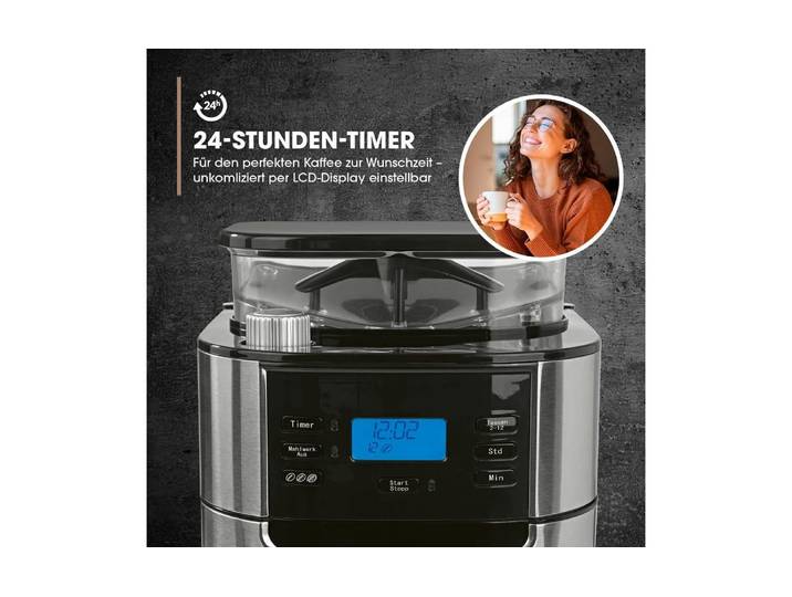 BARISTA Filterkaffeemaschine 30380 , silber (edelstahl, schwarz), 10, Kaffeemaschinen, Filterkaffeemaschine