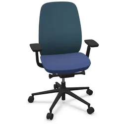 Profim Pace 150 SFL MAX Drehstuhl mit Netzrücken - Runner Blau (66248) / Alba Blau (6026) / Schwarz