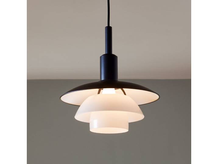PH 3/3 Pendelleuchte Black/Opal - Louis Poulsen - Wohnzimmer - Design - Metall - Einflammig