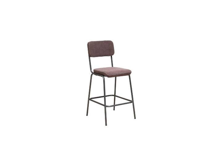 Chaise de comptoir en fer rouge bordeaux, uni - Chehoma, Fairmont