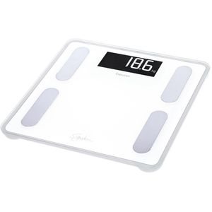 Beurer Personenwaage BF 400 SignatureLine White, digital, BMI-Analyse, Körperfettanalyse, bis 200kg