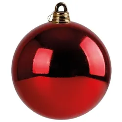 Lex Christbaumkugel Weihnachtskugel ⌀ 15 cm Baumschmuck Deko-Kugel Rot glänzend : Rot : ⌀ 15 cm