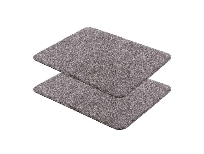 Astra Fussmatte FÜR Innen Entra 2ER Set, Grau, 40x60 cm, Teppiche und Böden, Schmutzfangmatten, Fußmatten