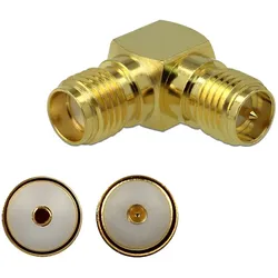 DELOCK Adapter SMA Buchse zu RP-SMA Buchse 90° 3 GHz