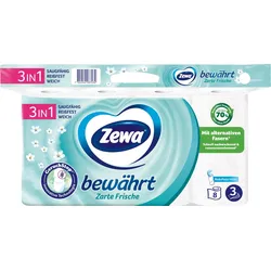 Zewa Toilettenpapier mit Geruchstop®-Technologie 3-lagig