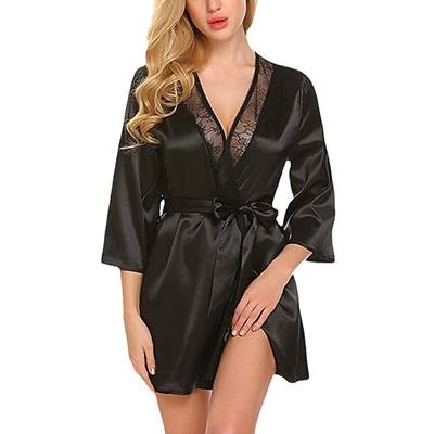 Sexy erotische Dessous aus Spitze für Damen, sexy Bodys, Nachtwäsche - einfarbiges sexy Dessous-Set aus Elasthan, Home-Outfits