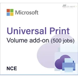 Universal Print volume add-on (500 jobs) (NCE)