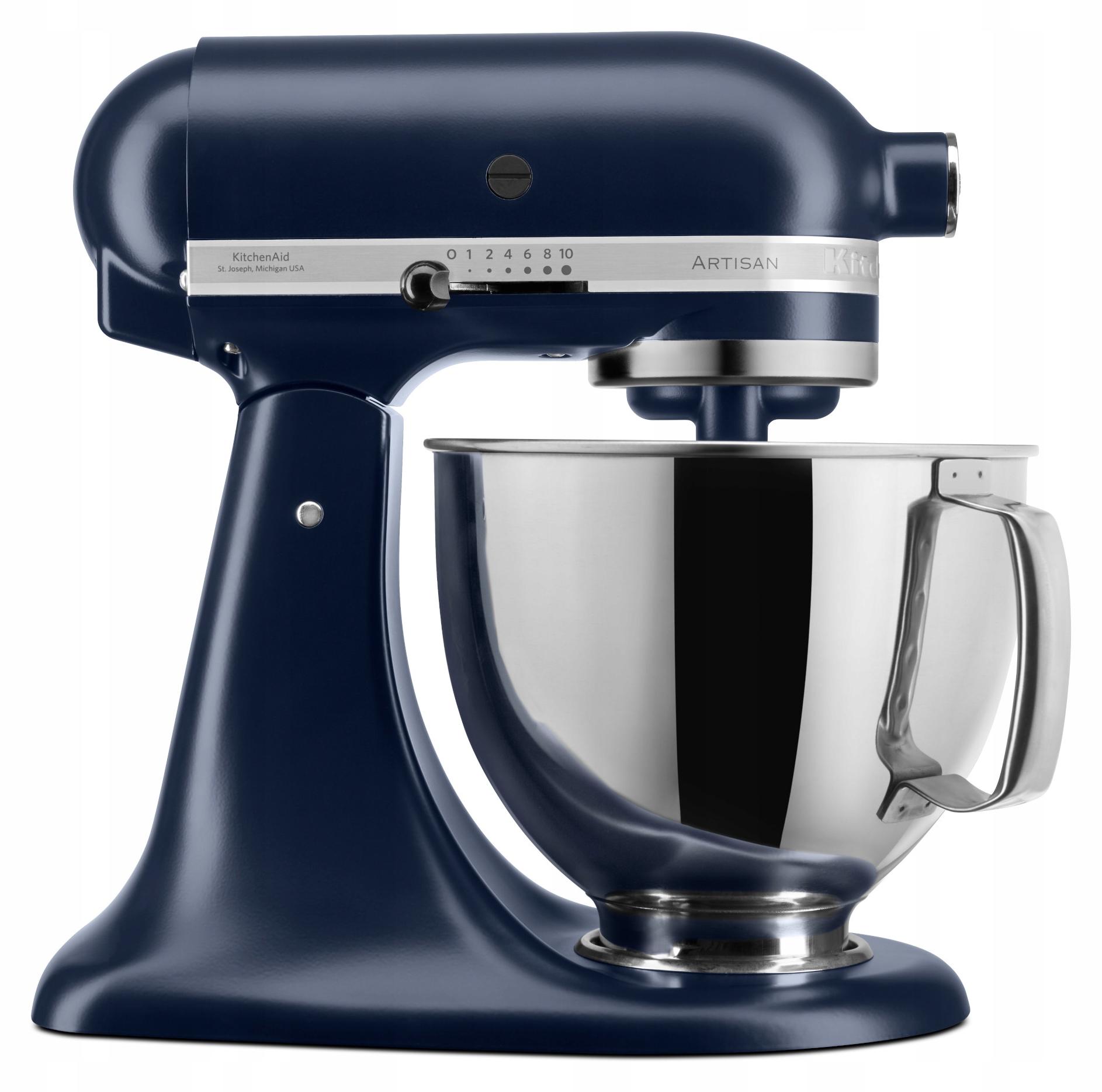 Leistungsstarker Planetarmixer Kitchenaid Artisan Tintenblau 4,8L aus Metall