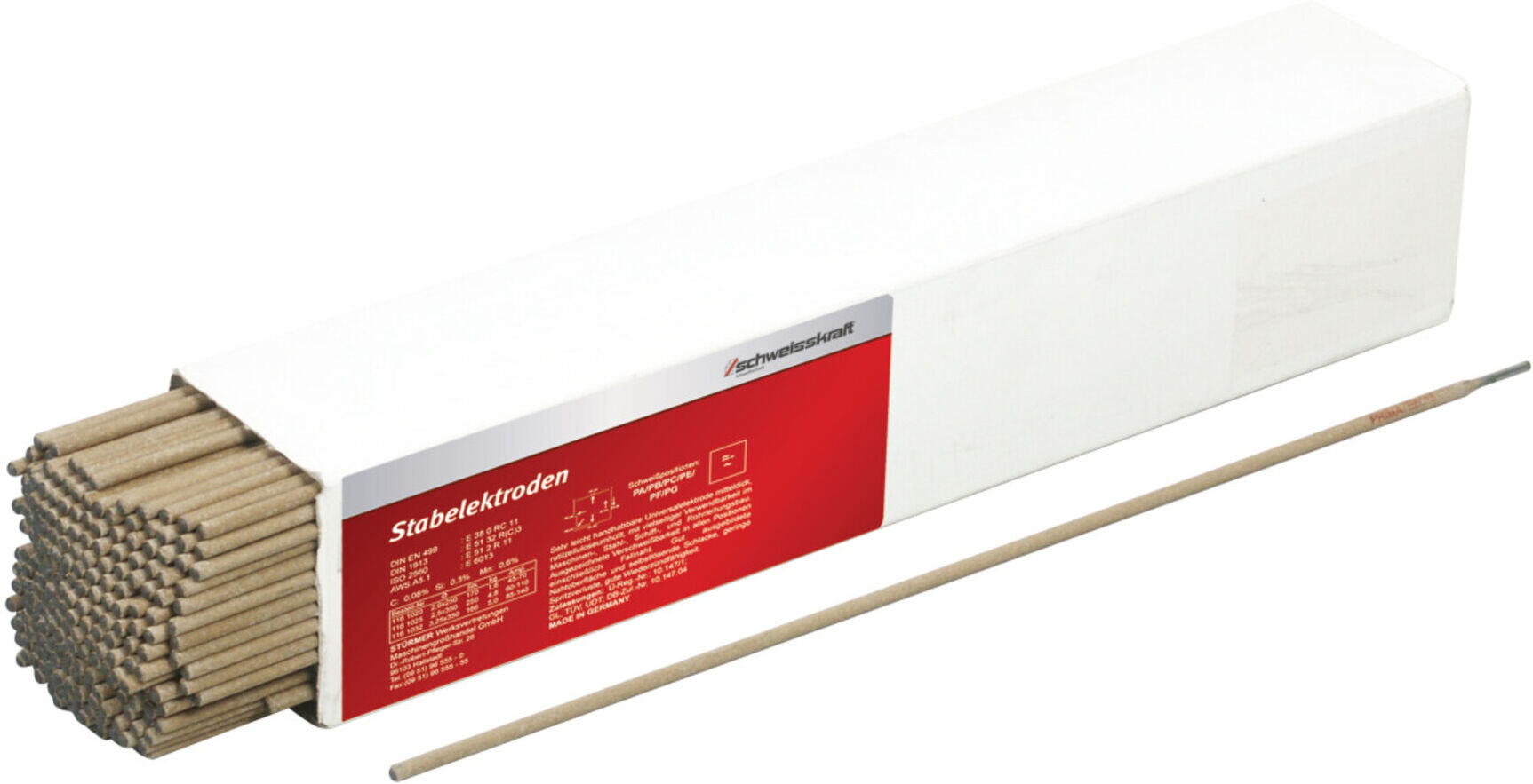 Schweißkraft Stabelektroden R(C)3 - 2,5 x 350 mm (1161025)