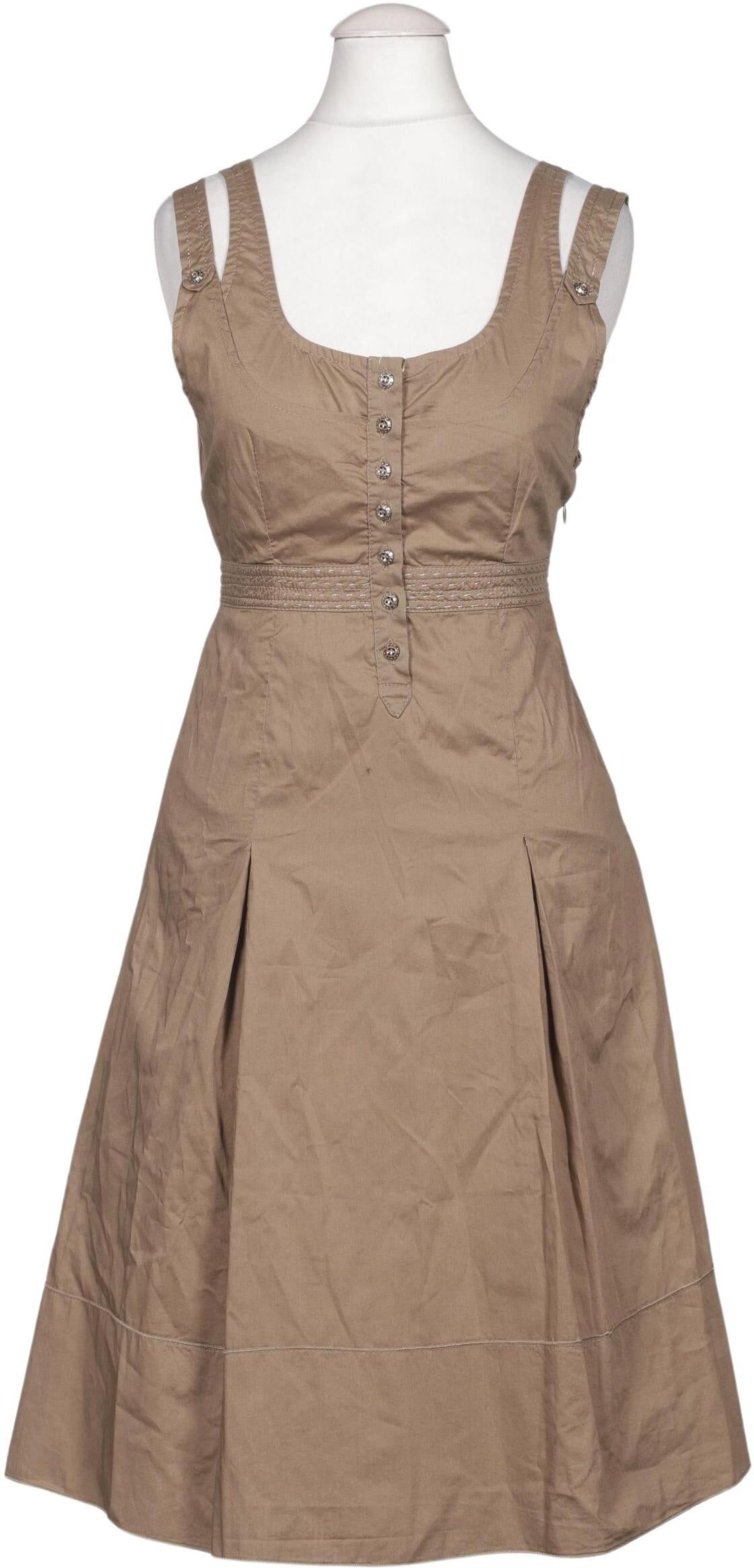 Trussardi Damen Kleid, Beige, Gr. EU 34 (IT 40), Baumwolle - Second Hand