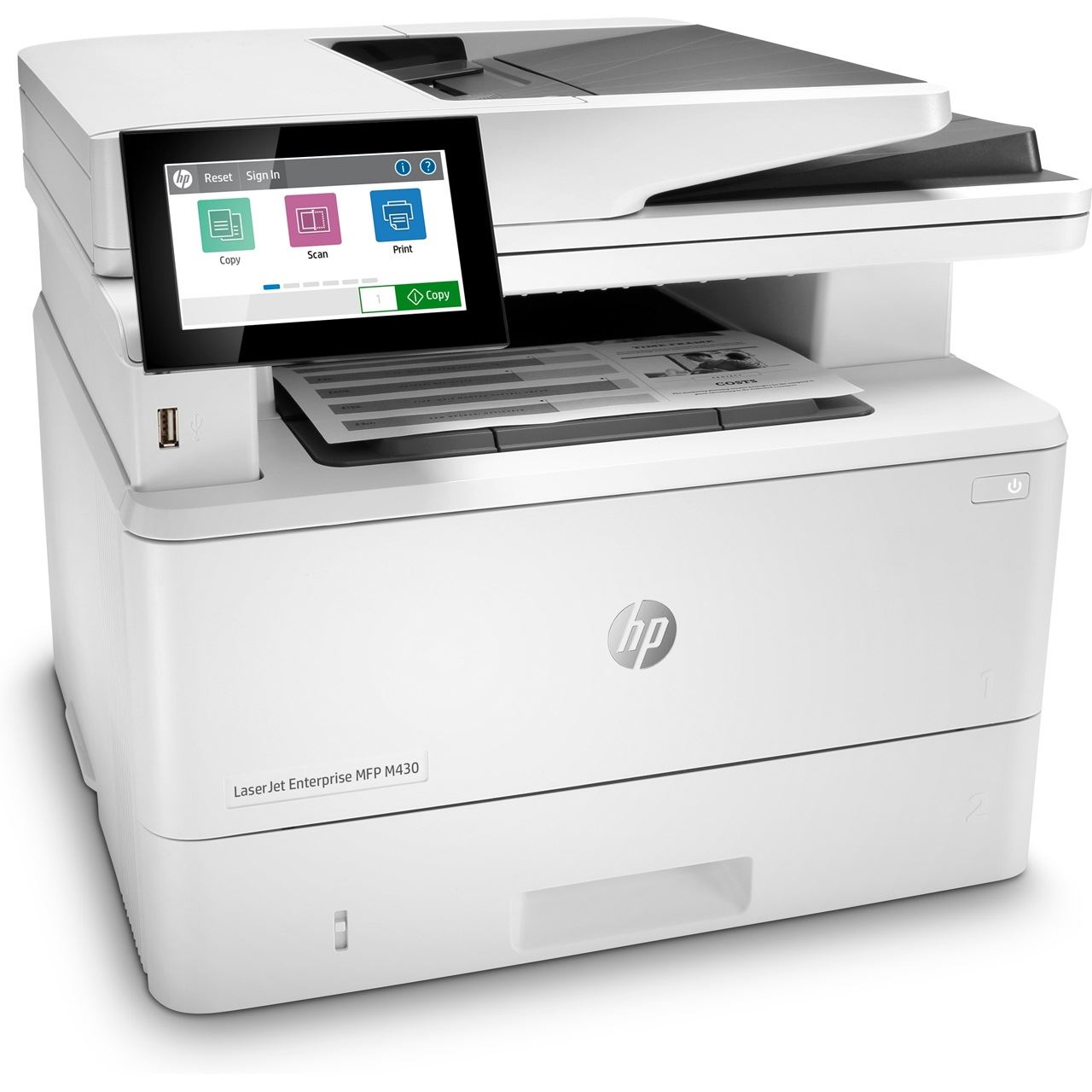 HP Laserjet Enterprise M430f MFP, Laser, S/W-Druck (3PZ55A)