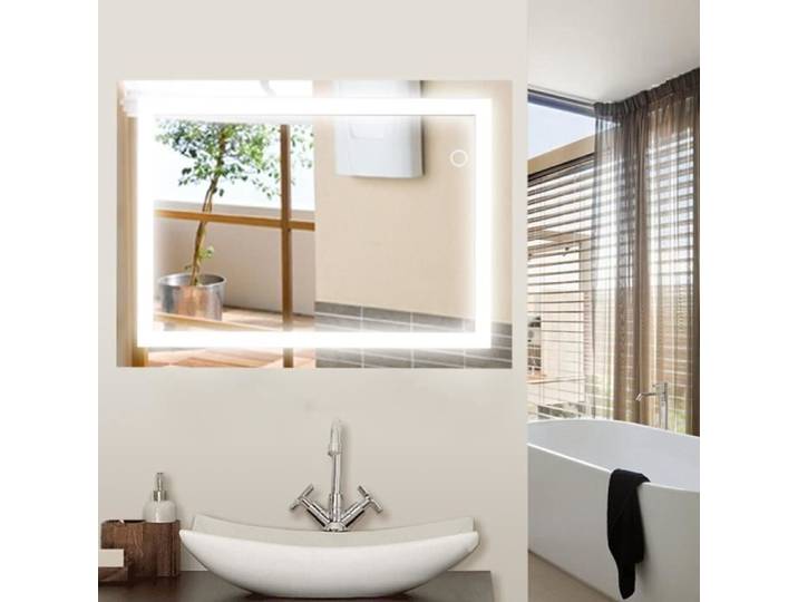Miroir LED pour Salle de Bain - GOOD PERFECT - PERFECT Mural - 60x80 cm - Blanc - Éclairage LED 24W