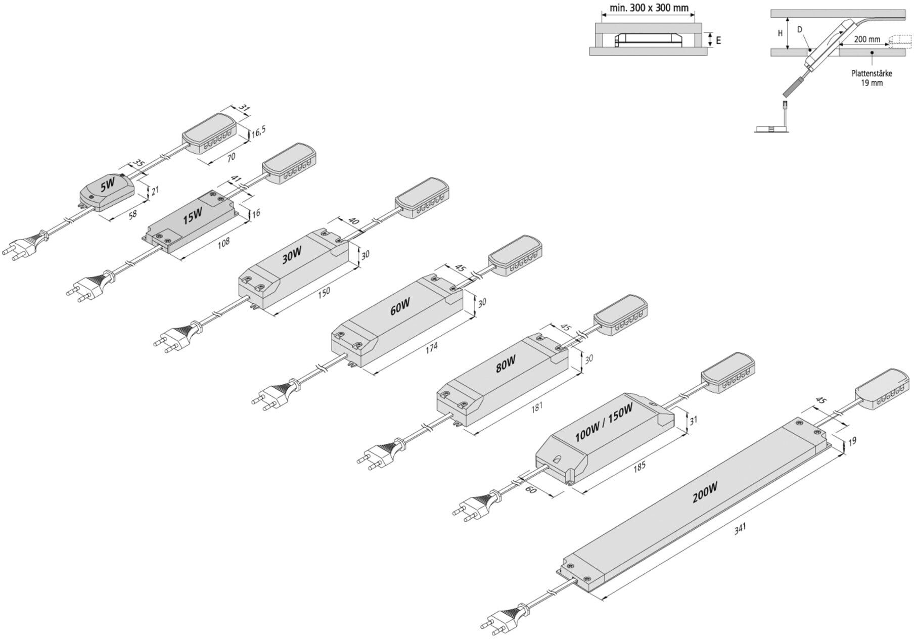 Hera LED-Trafo 24V/5W 20604002301)