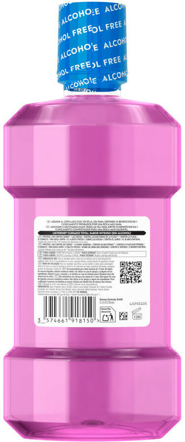 Listerine Total Care enjuague bucal con flúor 500 ml