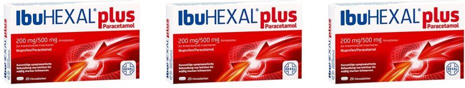 Ibuhexal Plus Paracetamol 200 mg/500 mg Filmtabletten
