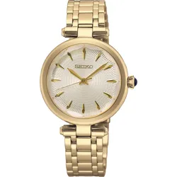 Seiko Conceptual Series Damenuhr Klassik SRZ554P1 Sonderangebot - beige,gold - 30mm