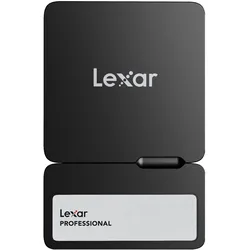 Lexar Professional Go SL400 mit Hub (2 TB), Externe SSD, Schwarz