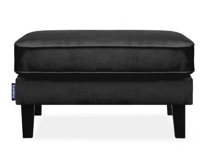 KONSIMO® Sitzhocker TERSO elegant, zeitloses Design und hohe Beine, Weicher Velours-Stoff
