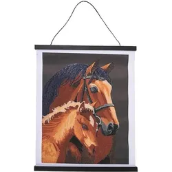 Craft Buddy Pferde, 35x45cm Crystal Art Scroll