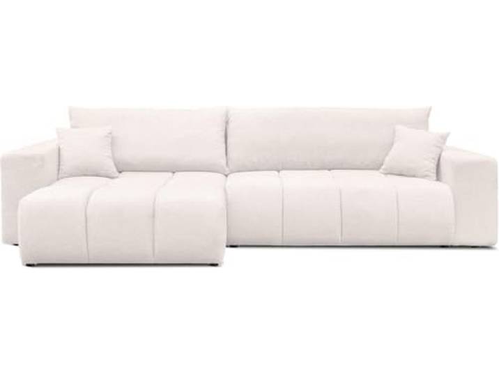 IDOHOME Ecksofa mit Schlaffunktion und Bettkasten 278 x 145 cm 278 x 145 cm, Hoher Sitzkomfort, Flexible Ottomane, Wohnen und Schlafen, Integrierter Bettkasten