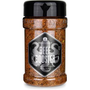ANKERKRAUT Gewürzmischung BBQ-Rub, Beef Booster, für Fleischgerichte, Trockenmarinade, vegan, im Streuer, 230 g