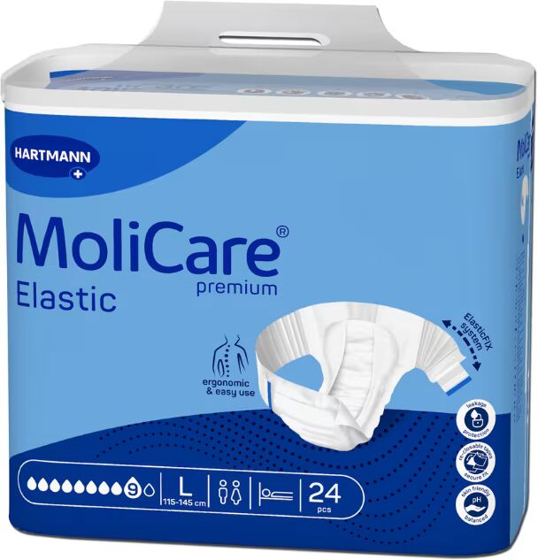 Molicare Premium Elastic 9 Gotas Tam L 24 unidades
