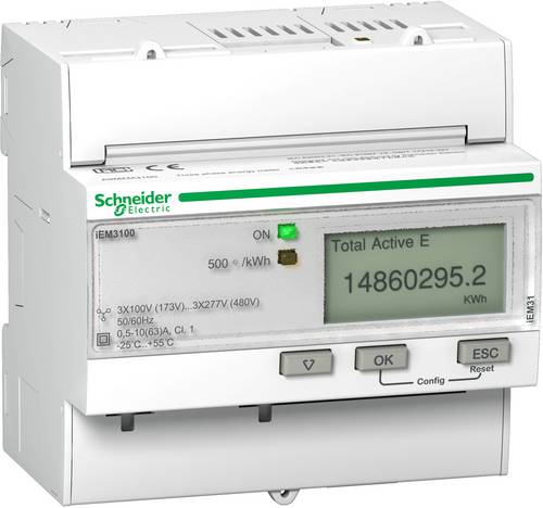 Schneider Electric A9MEM3100 A9MEM3100 E-Zähler digital 63A 1St.