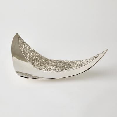 Global Views Crosshatch Nickel Bowl