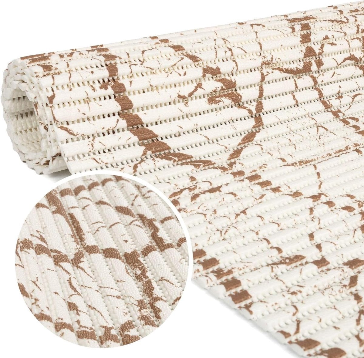 Schuimmat Badkamer Douchemat Antislip Beige 120 x 65 cm