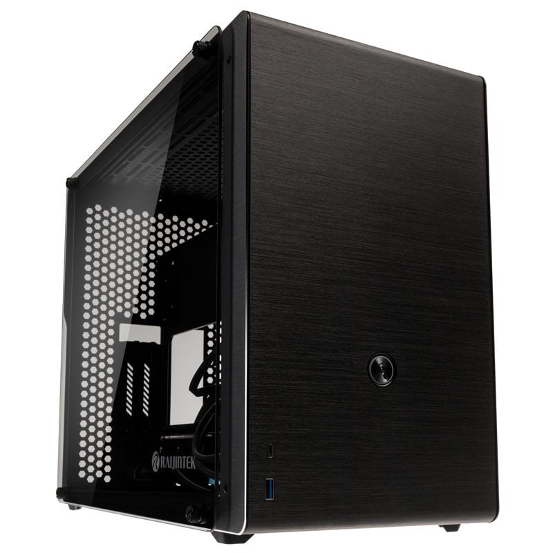 Raijintek Ophion M Evo TGS Micro-ATX Gehäuse, Tempered Glass - schwarz