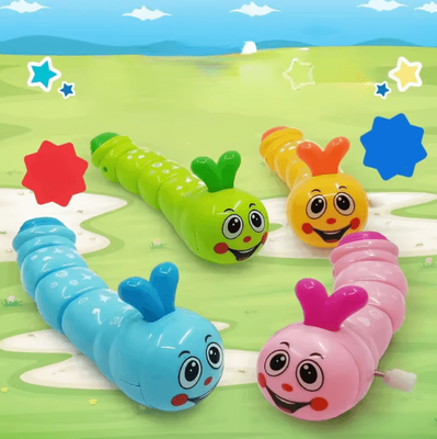 Inspire Curations Cute Wind Up Caterpillar Toy Clockwork Crawling Cartoon Animal Toy For Kids Cute Wind Up Caterpillar Toy Clockwork Crawling Cartoon Animal Toy For Kids