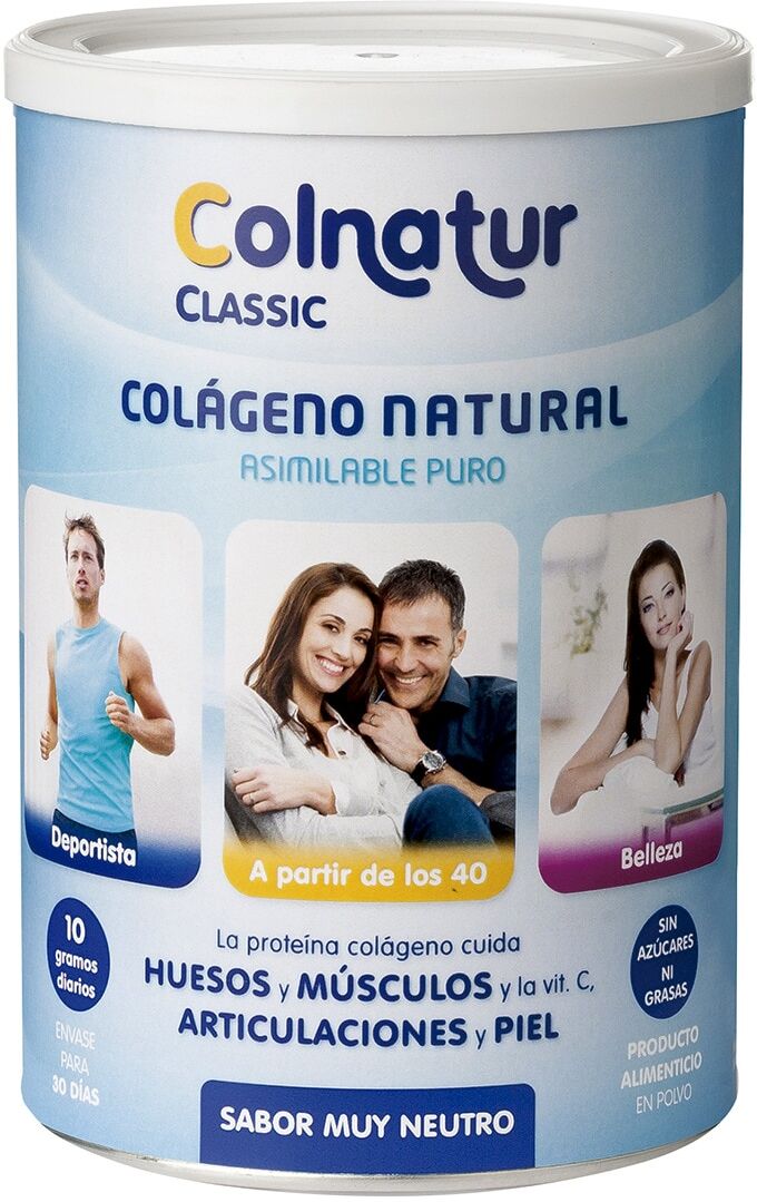 Colnatur Suplemento Nutricional Colágeno sabor Neutro 300 g Classic.