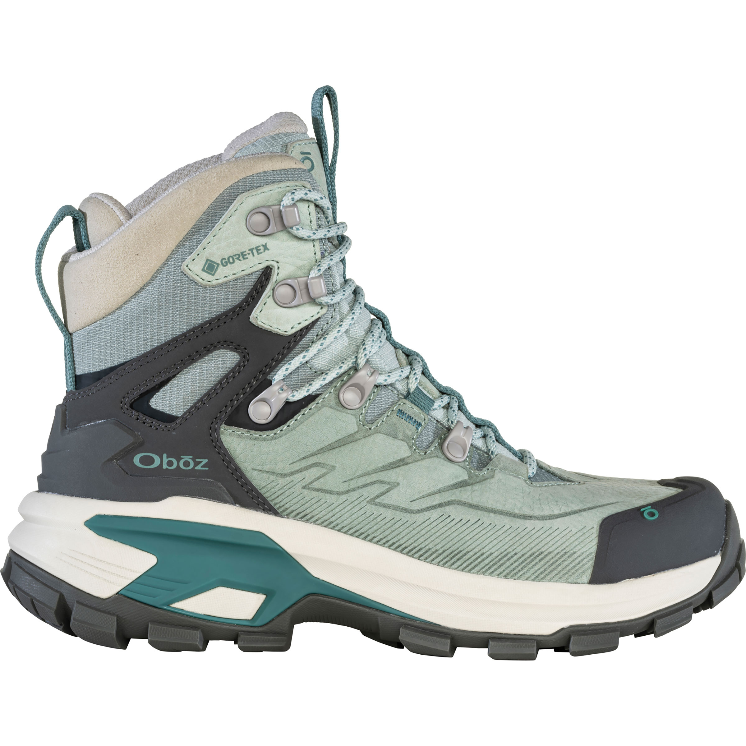 Oboz Bridger Ridge Mid GTX Damen Wanderschuhe gruen Größe 38 Trekking Wasserdicht