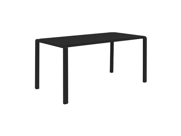 Table de repas en aluminium noir Vondel