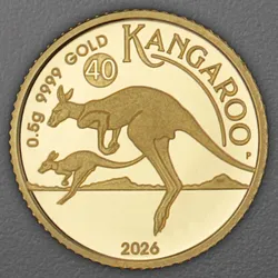 Goldmünze 0,5g "Mini Roo" 2026 (PP) Australian Kangaroo (Australien)
