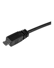 StarTech.com 1m Micro USB Cable A to B USB-Kabel M bis 5-polig Micro-USB Typ B M 1 m Schwarz (UUSBHAUB1M)
