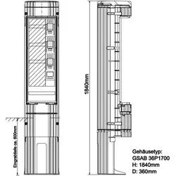 GSAB Elektrotechnik Poller 36P1700KLSL2