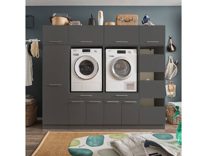 Buanderie D 235 x 200cm Noir/Anthracite