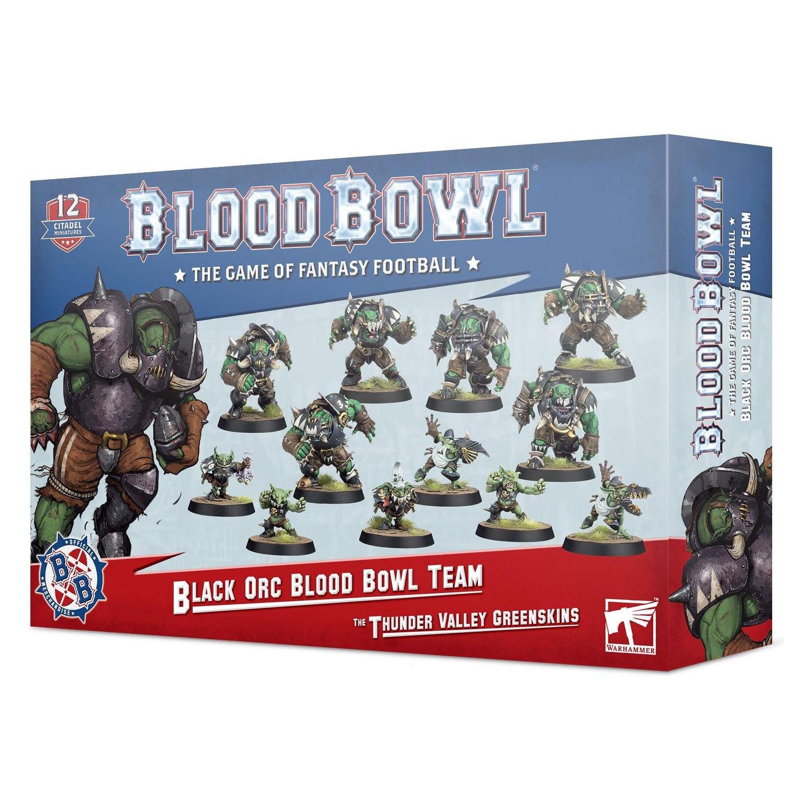 Games Workshop Black Orc Blood Bowl Team: The Thunder Valley Greenskins (Kunststoff) (202-12)