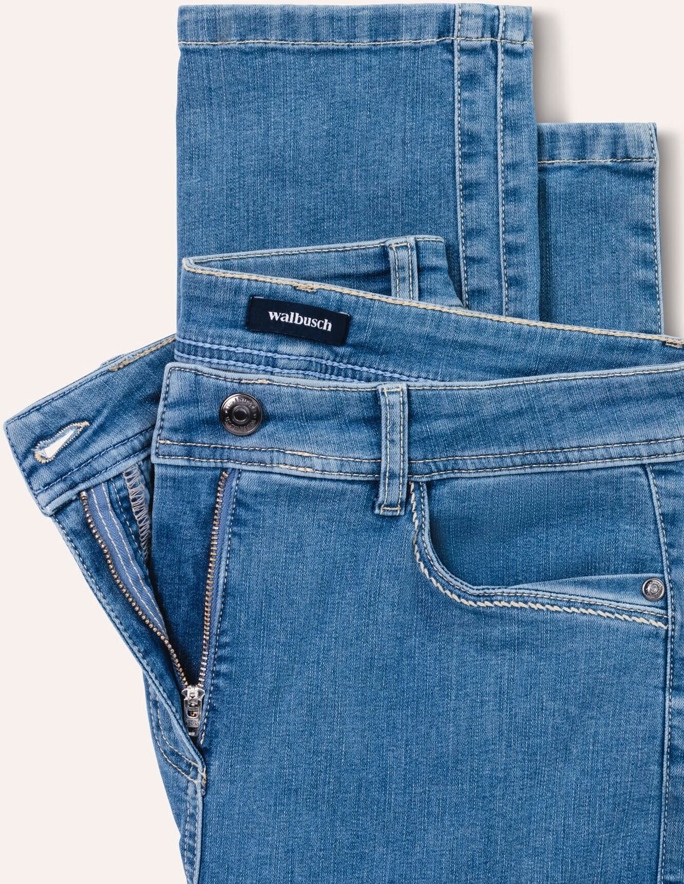 Walbusch Passform-Jeans Feminine Fit, Feminine Fit#normale Größen#Kurzgrößen#Langgrößen, Farbe Blau, 22, in zwei Passformen hoher Baumwollanteil Damen
