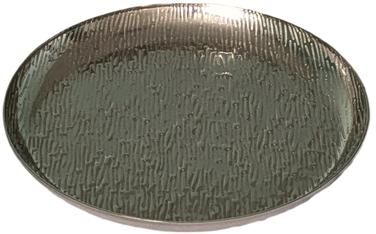 Jiallo "Round Platter with Line Texture: 13"" D"